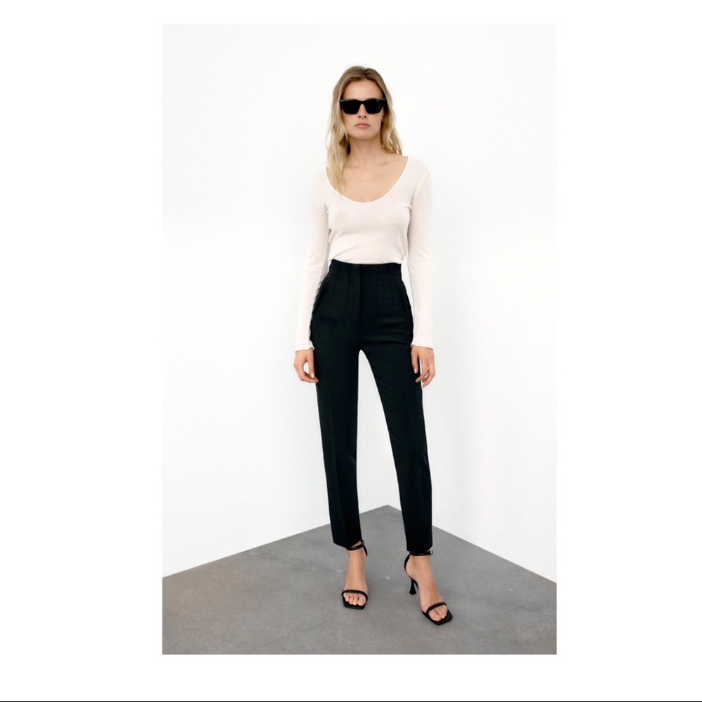 Zara High waisted work pants.